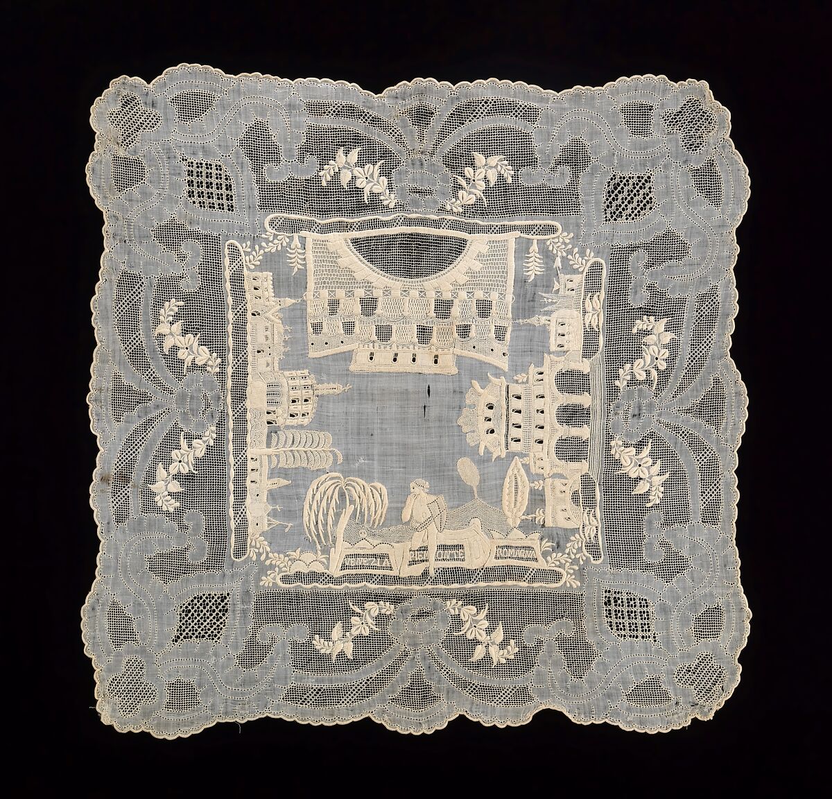 Handkerchief, linen, Italian 