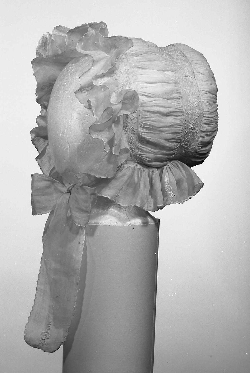 Morning cap, linen, American