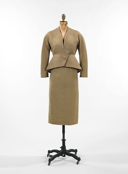 Ensemble, Charles James (American, born Great Britain, 1906–1978), wool, silk, American 