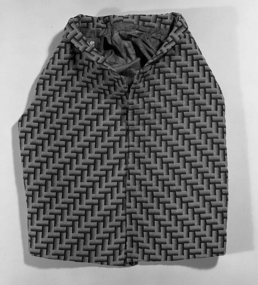 Vest, wool, cotton, American