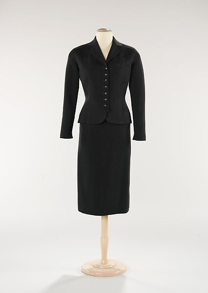 Suit, Jacques Griffe (French, 1917–1996), wool, French 