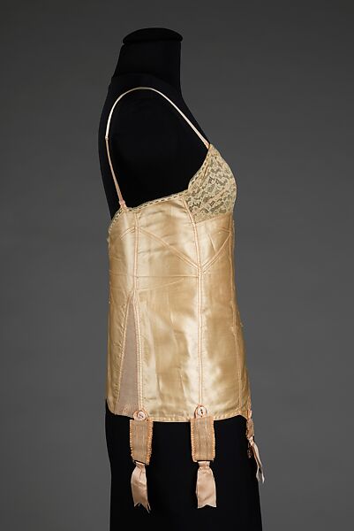 Corselet, Au Grand Chic, silk, elastic, bone, French