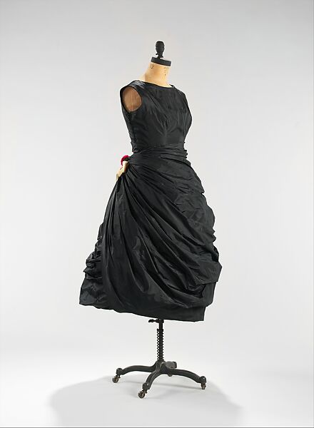 Cocktail dress, House of Balenciaga (French, founded 1937), silk, French 