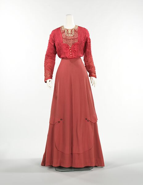 Ensemble, James McCreery &amp; Company (American, New York, 1867–1954), wool, silk, cotton, American 