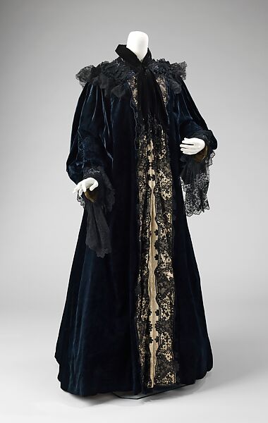 Evening coat, House of Worth (French, 1858–1956), silk, jet, French 