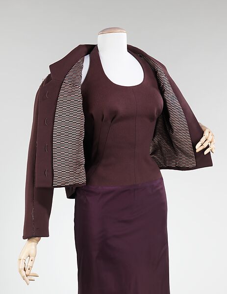 Dinner ensemble, Charles James (American, born Great Britain, 1906–1978), wool, silk, American