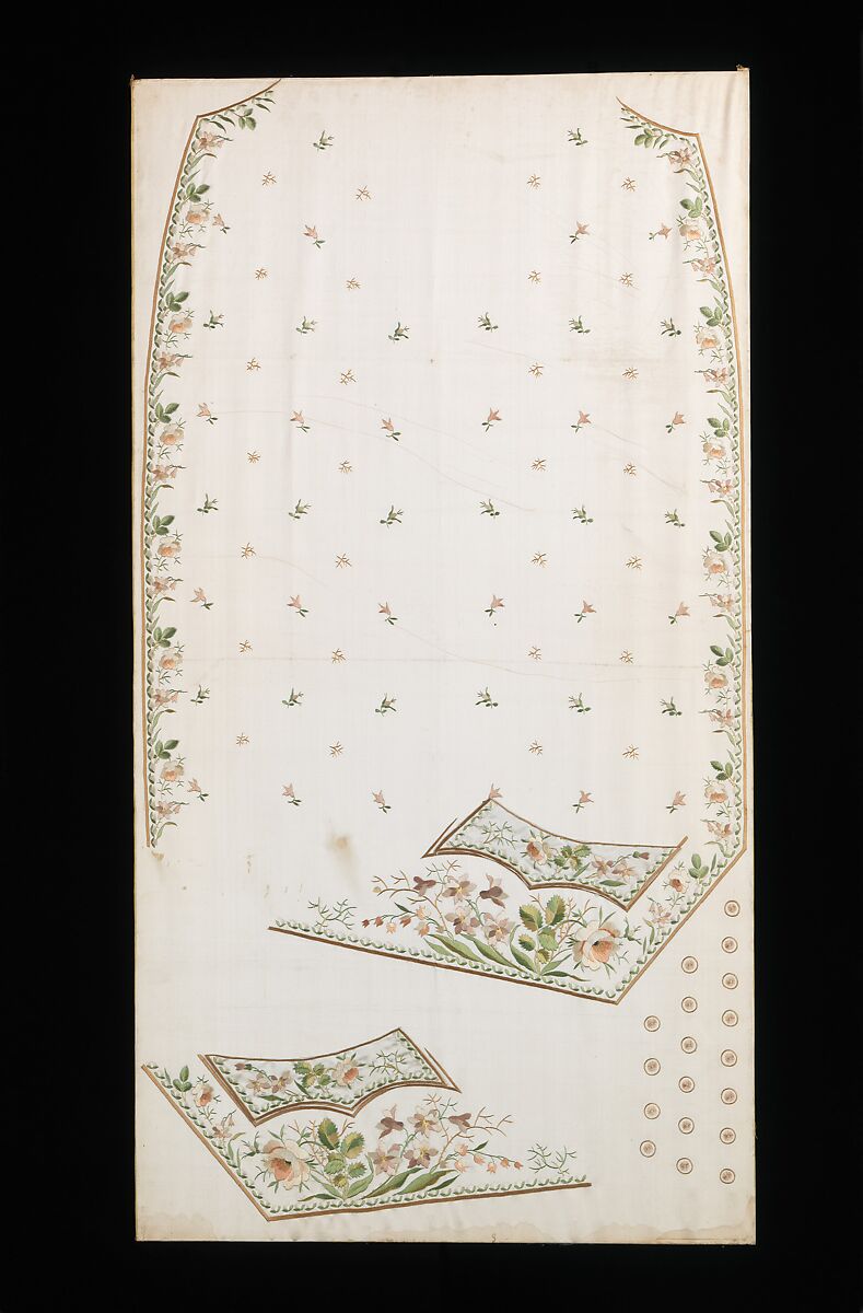 Habit à la disposition, silk, paper, French 