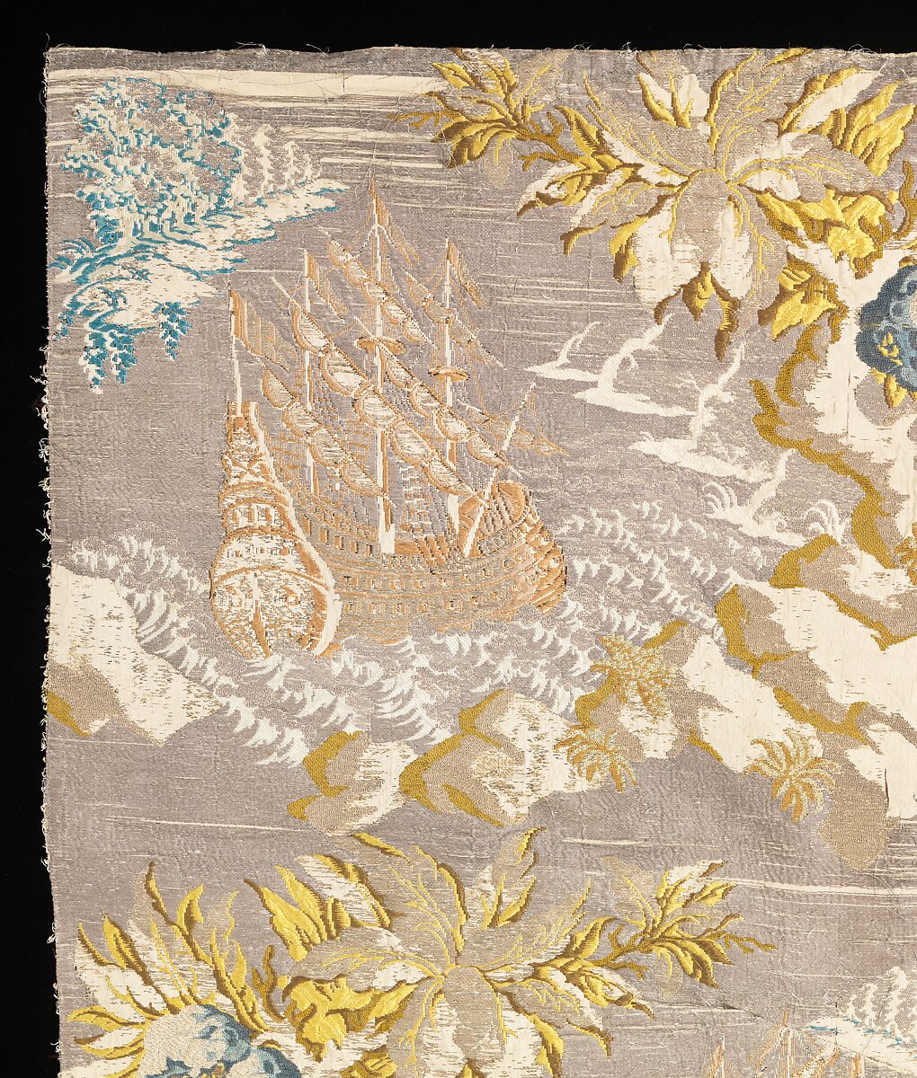 Cope panels, Silk, metal, French or Italian