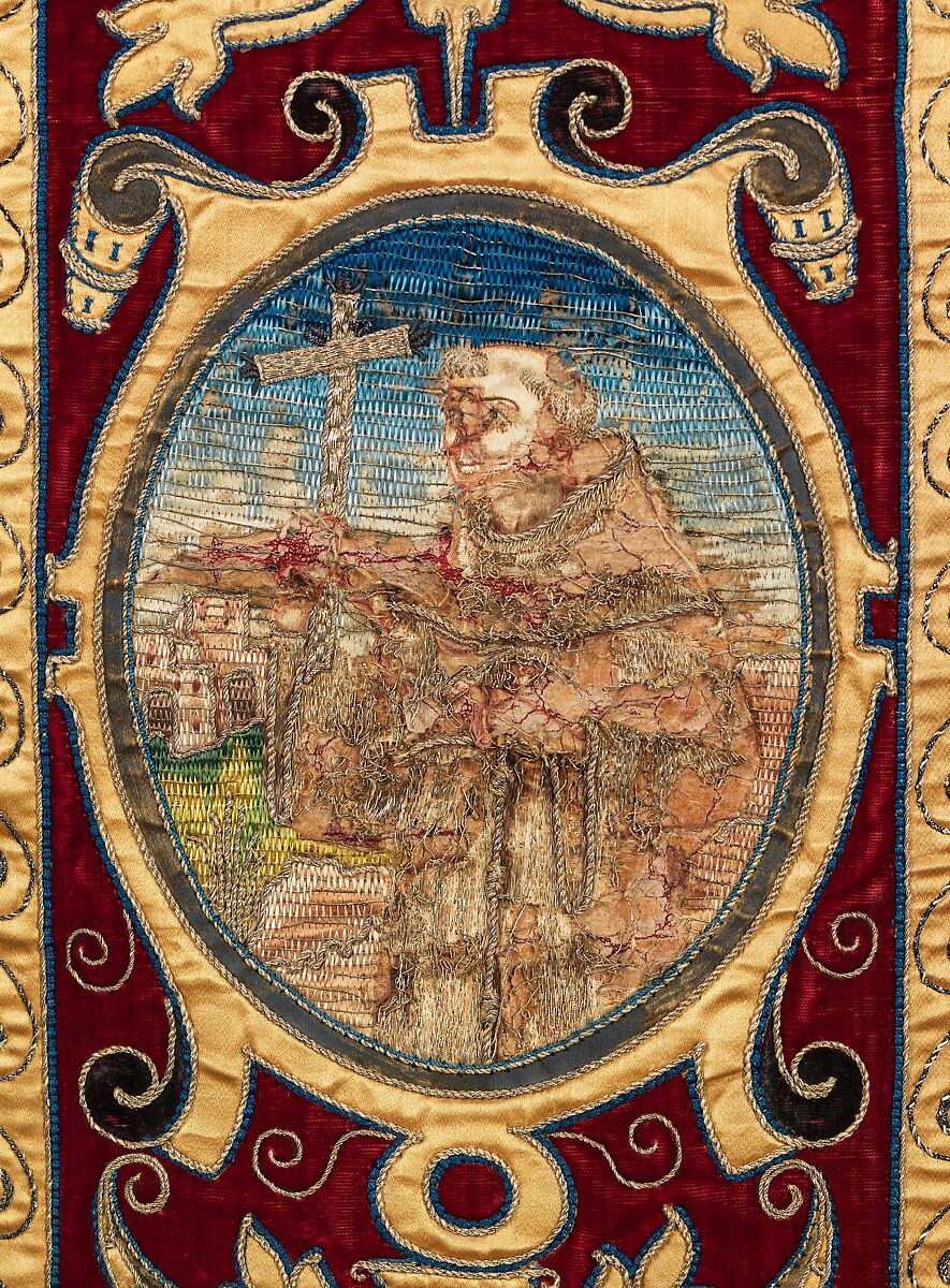 Chasuble, stole and maniple, Silk, metal, Spanish