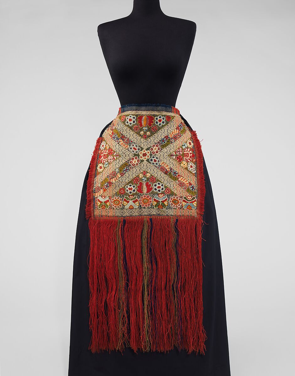 Apron, wool, metal, Croatian 