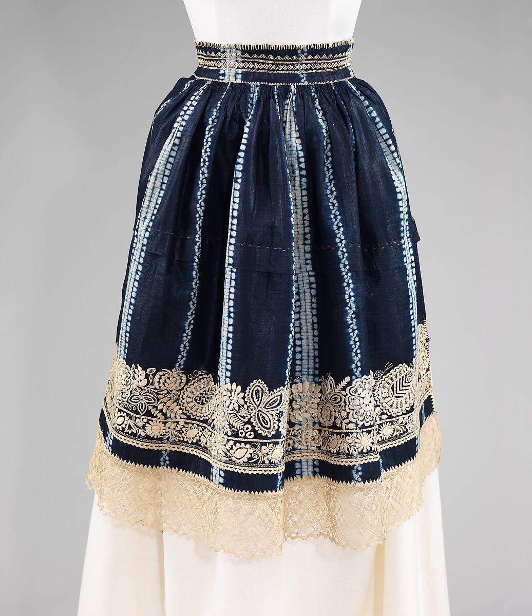 Apron, cotton, Czech (Moravian) 