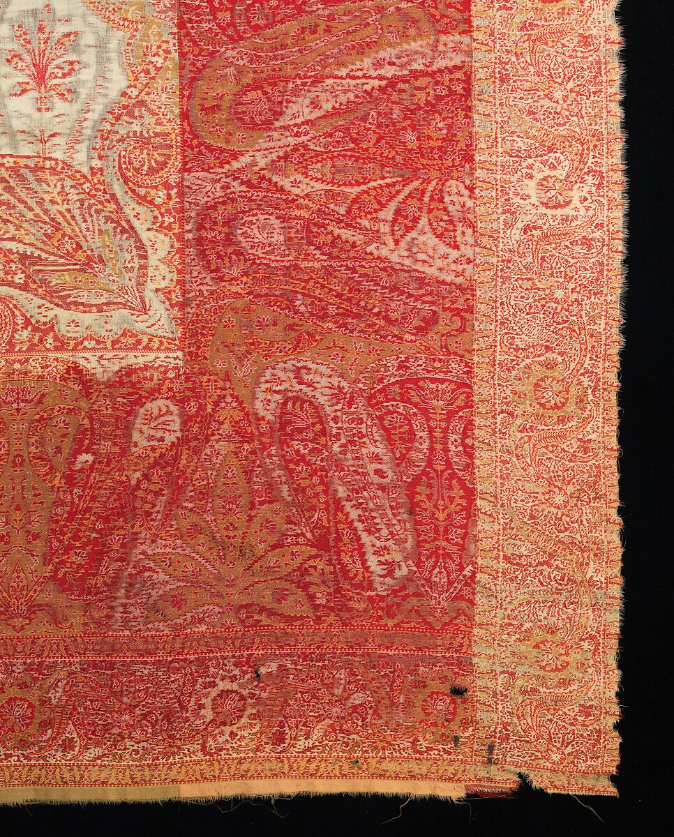 Shawl, wool, probably Scottish