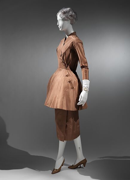 Dinner dress, Charles James (American, born Great Britain, 1906–1978), silk, nylon, American
