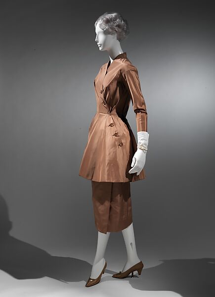 Dinner dress, Charles James (American, born Great Britain, 1906–1978), silk, nylon, American