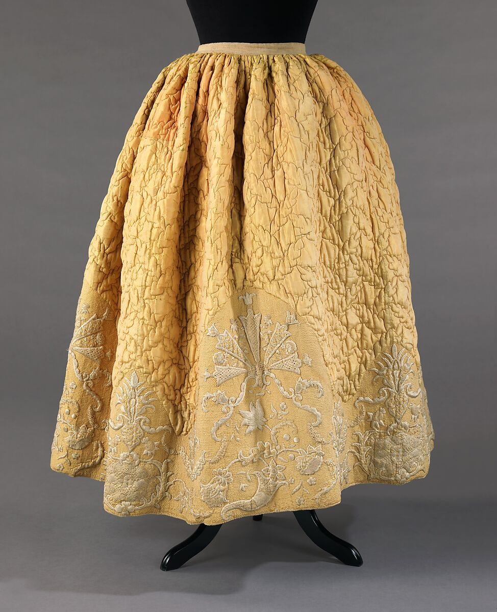 Petticoat, silk, cotton, Swedish 