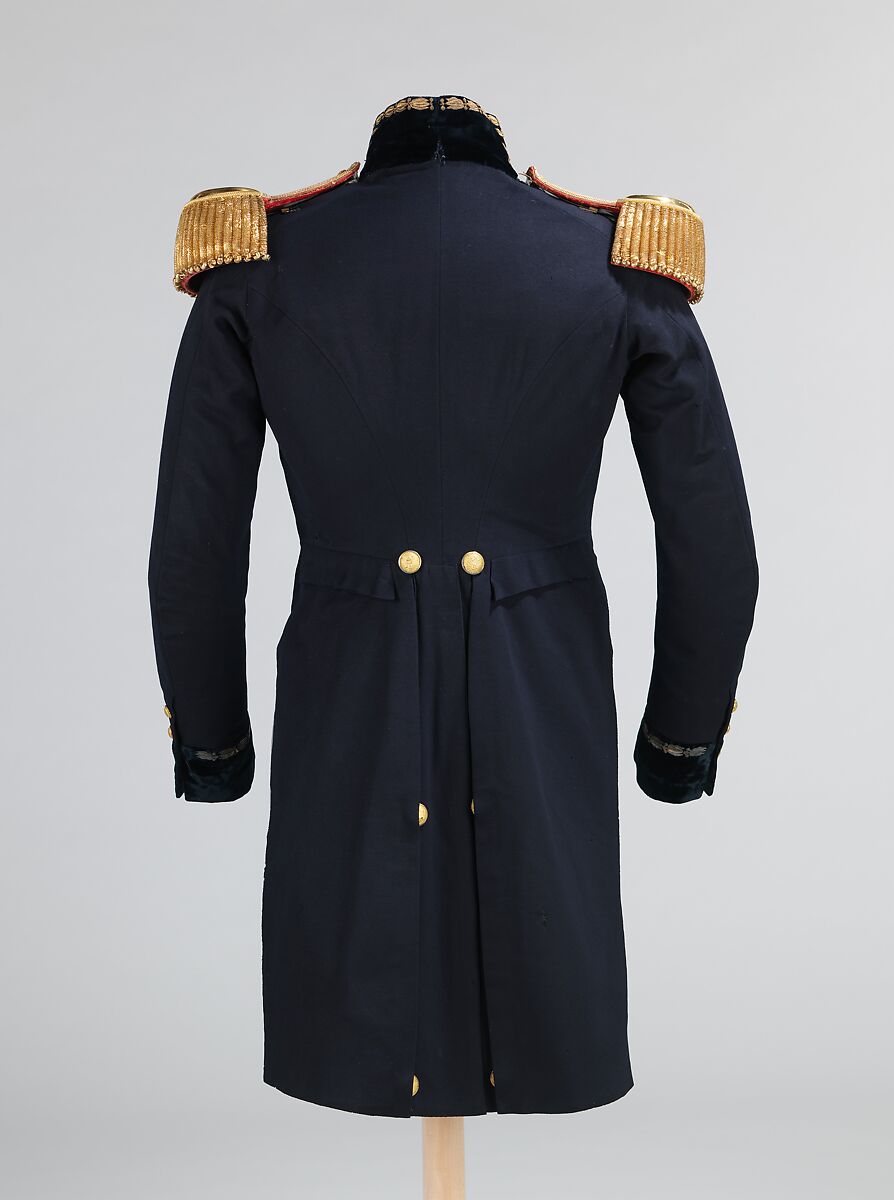 Military jacket, C. Webb (British), wool, silk, leather, metal, British