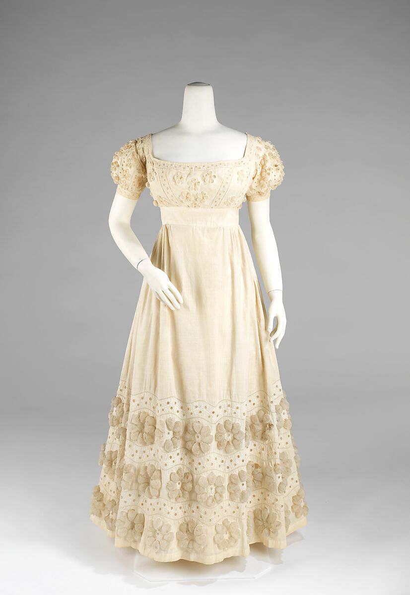Evening dress, cotton, American