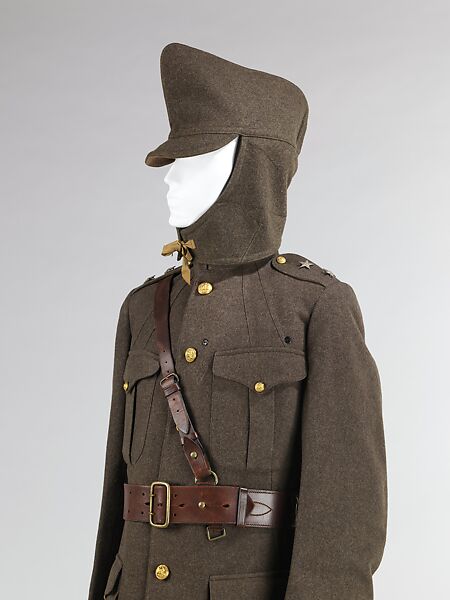 Military uniform, Army &amp; Navy Cooperative Company (American), wool, cotton, leather, metal, American