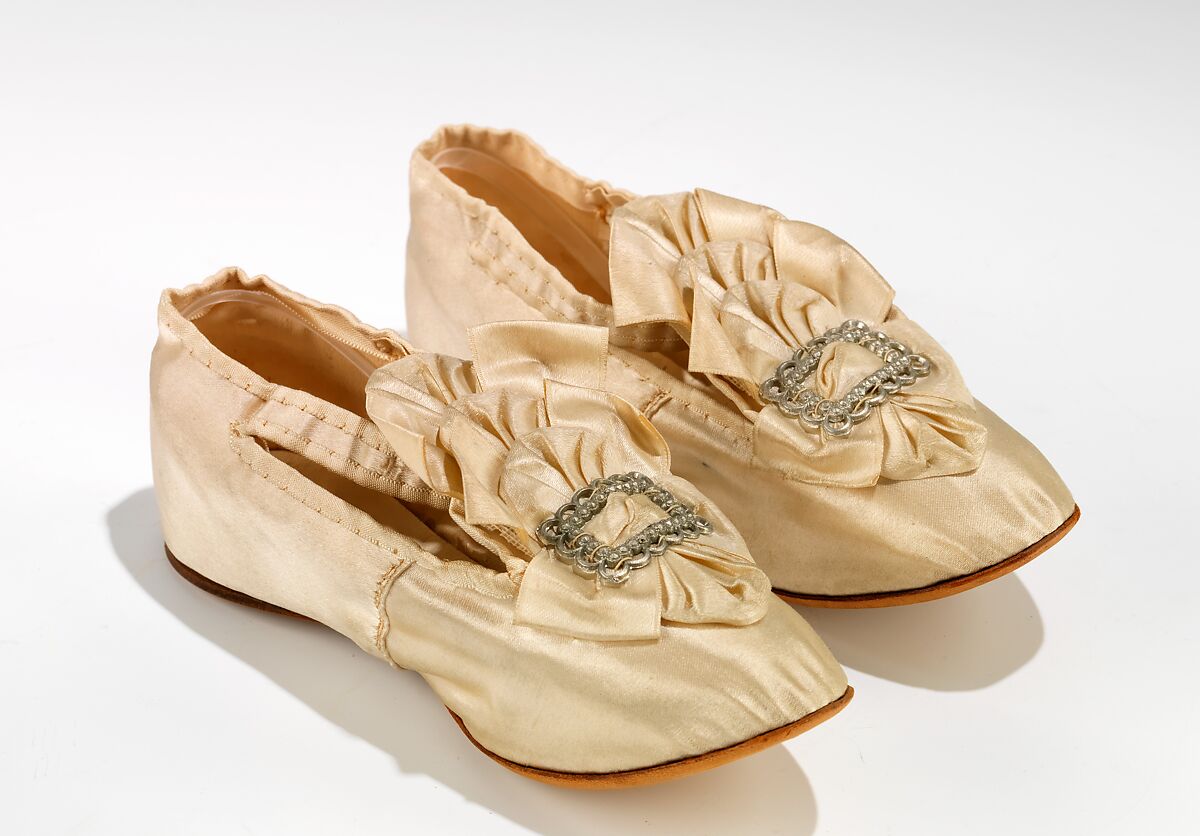 Shoes, Hattat Frères, silk, French 