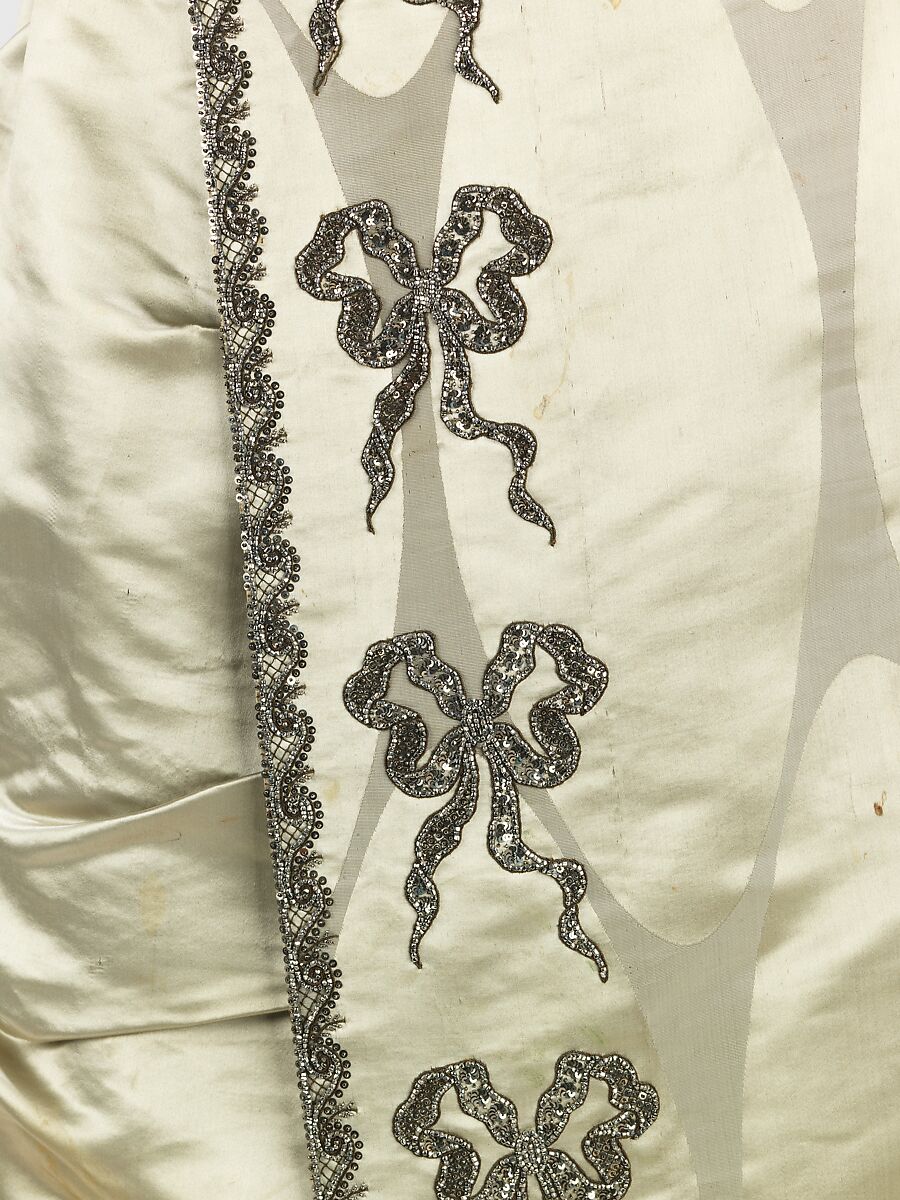 Evening dress, House of Worth (French, 1858–1956), silk, metal, French