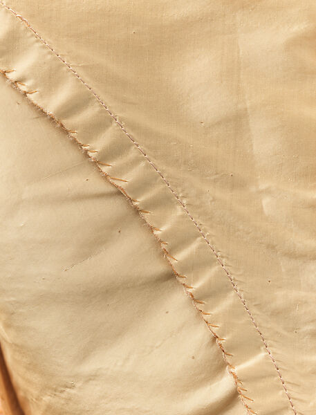 Evening dress, OLYMPE (American, active ca. 1851–1885), silk, mother-of-pearl, American