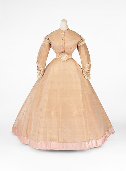 Evening dress, OLYMPE  American, silk, mother-of-pearl, American