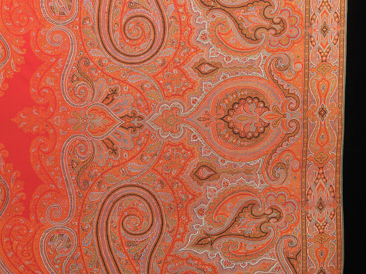 Shawl, wool, silk, Scottish