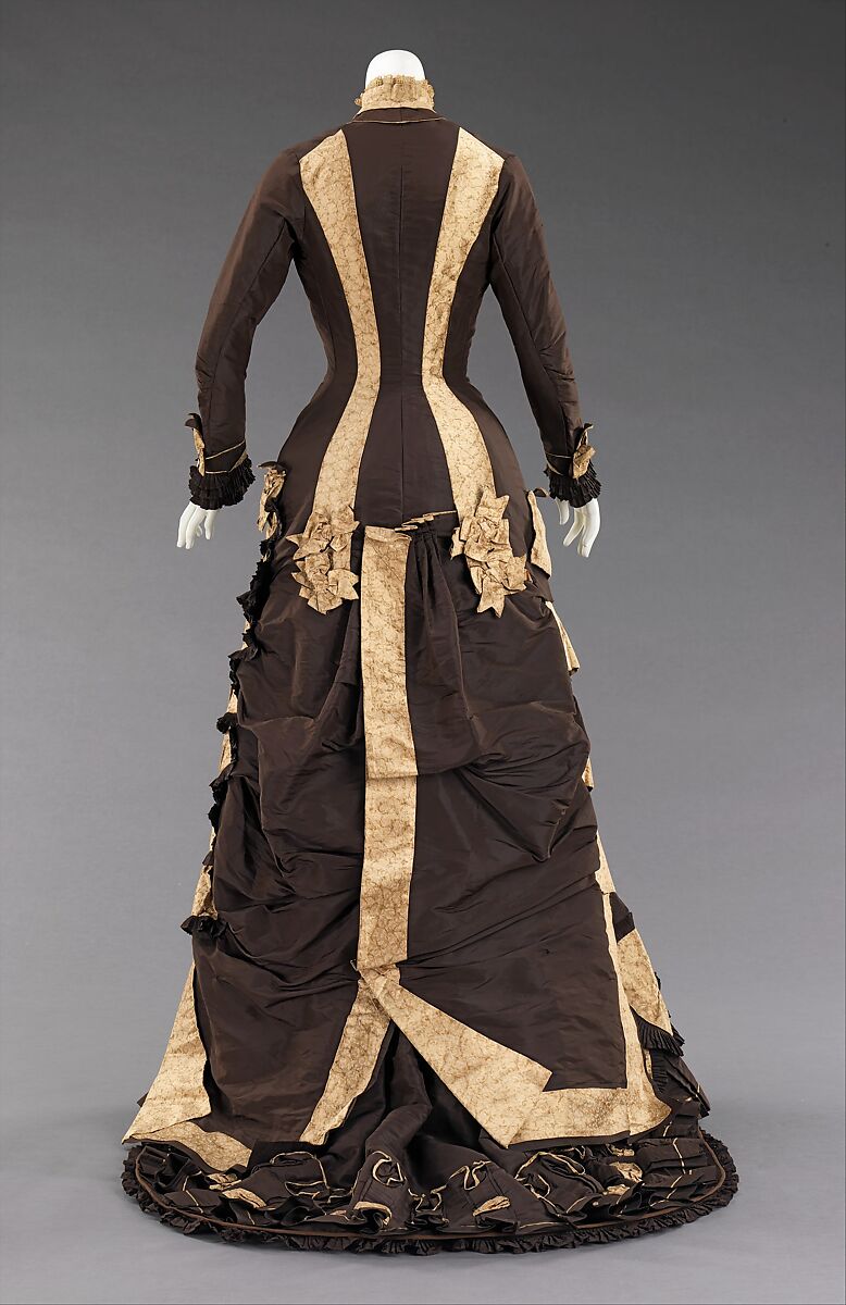 Wedding dress, silk, American