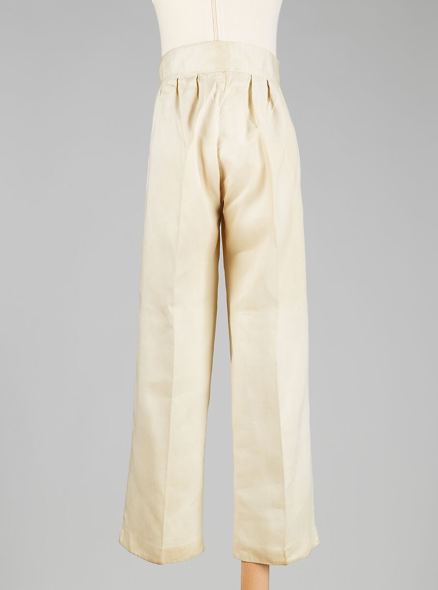 Trousers, linen, American
