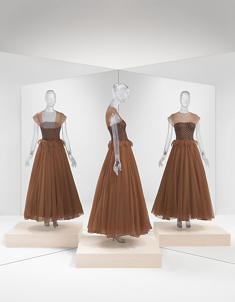 Evening dress, Hattie Carnegie, Inc. (American, 1918–1965), silk, beads, American