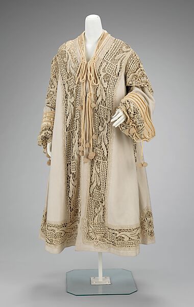 Evening coat, B. Altman &amp; Co. (American, 1865–1990), wool, silk, linen, American 