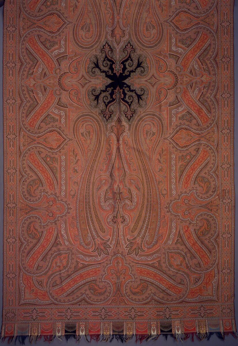 Shawl, wool, French