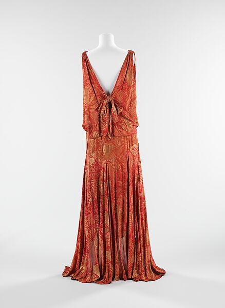 Evening dress, Bergdorf Goodman (American, founded 1899), silk, metal, American