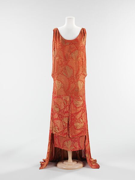 Evening dress, Bergdorf Goodman (American, founded 1899), silk, metal, American 