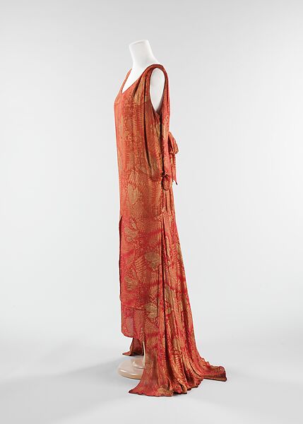 Evening dress, Bergdorf Goodman (American, founded 1899), silk, metal, American
