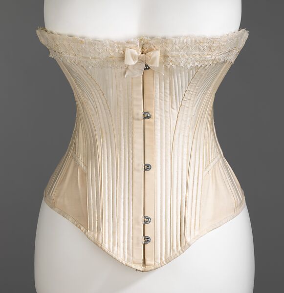 Corset, Armorside (American), cotton, bone, metal, American 