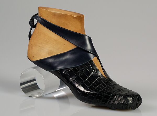 Shoe prototype, Steven Arpad (French, 1904–1999), leather, wood, French 