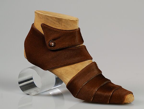 Shoe prototype, Steven Arpad (French, 1904–1999), leather, wood, French