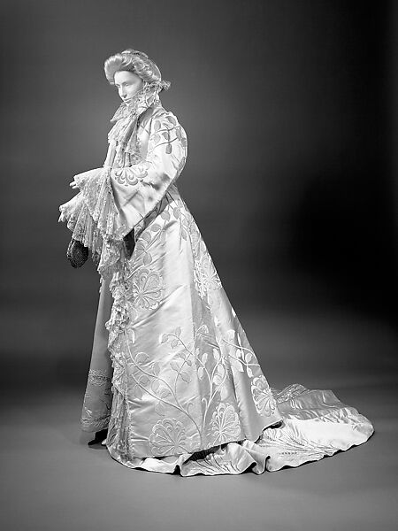 Evening coat, House of Worth (French, 1858–1956), silk, French