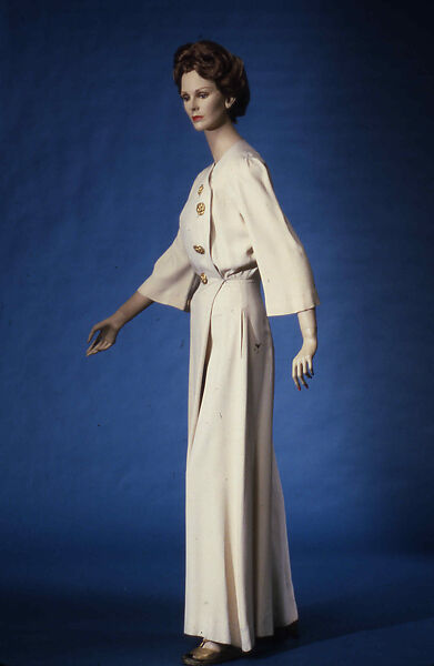 Lounging pajamas, Charles James (American, born Great Britain, 1906–1978), silk, American