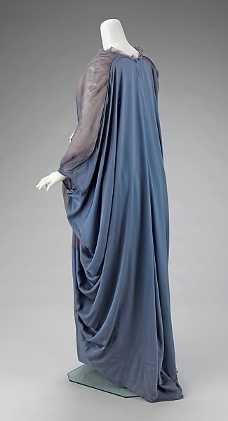 Tea gown, silk, French