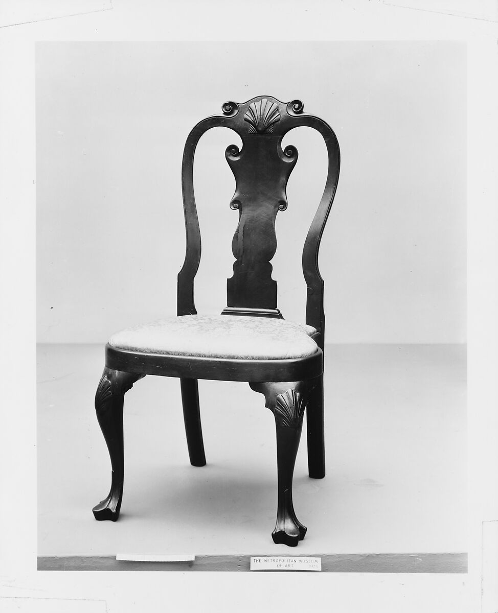 Side Chair, Walnut, white pine, American 