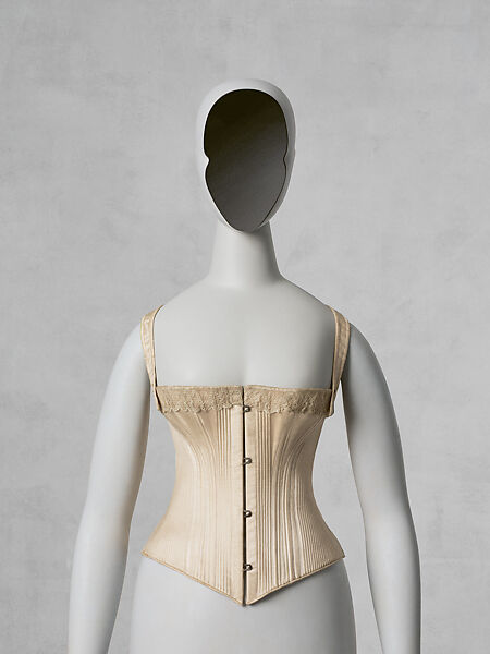Corset, Worcester Corset Company  American, cotton, metal, bone, American