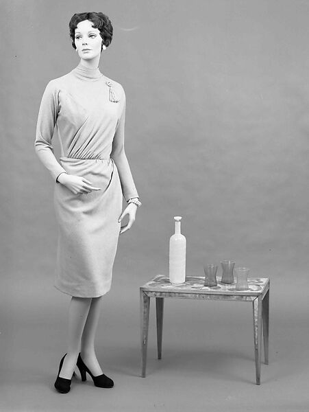 Dress, Jacques Griffe (French, 1917–1996), wool, French