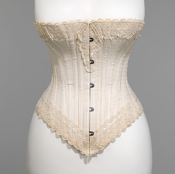 1880 – Red corset  Fashion History Timeline