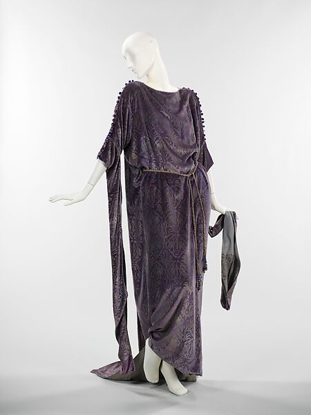 Evening dress, Gallenga (Italian, 1918–1974), silk, metal, glass beads, Italian 