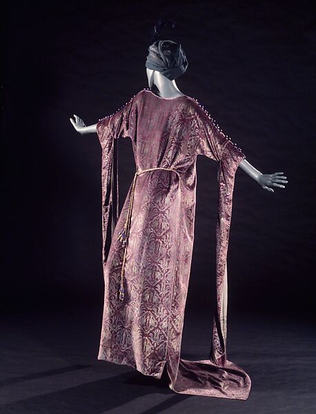 Evening dress, Gallenga (Italian, 1918–1974), silk, metal, glass beads, Italian