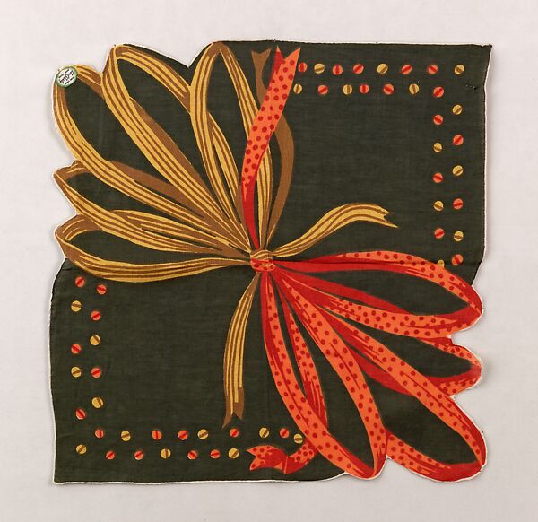 Handkerchief, Billy Weiss, linen, American 