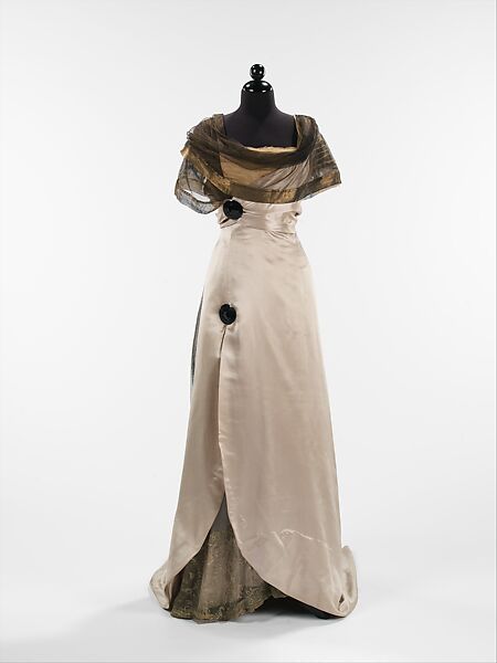 Evening dress, Callot Soeurs (French, active 1895–1937), silk, metal, French 