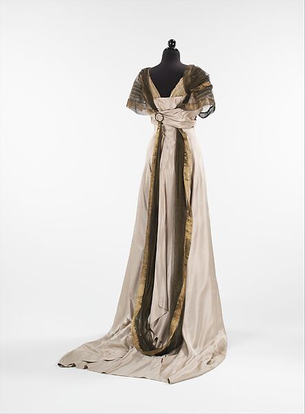 Evening dress, Callot Soeurs (French, active 1895–1937), silk, metal, French